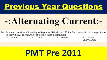 In an ac circuit an alternating voltage e = 200 √2 sin 100 t volts is connected to a capacitor of