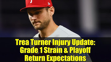 Trea Turner Injury Update: Grade 1 Strain & Playoff Return Expectations