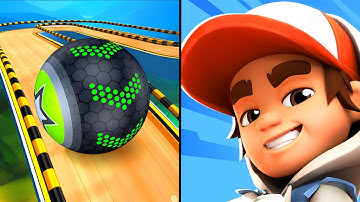 Going Balls VS Subway Surfers City - All Levels Gameplay Walkthrough New Update (iOS, Android)