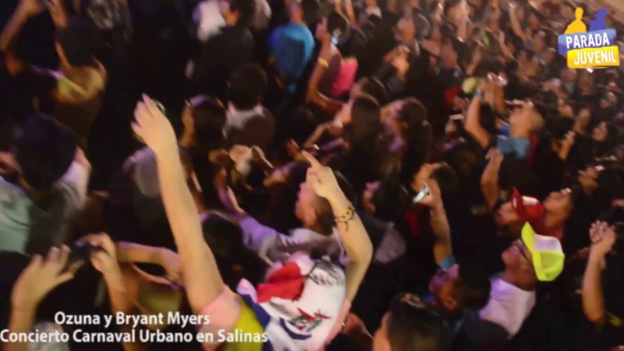 OZUNA Y BRYANT MYERS EN CONCIERTO / SALINAS / PARADA JUVENIL - YouTube
