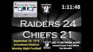 1976 RAIDERS @ CHIEFS (9-20-76) AUDIO ONLY