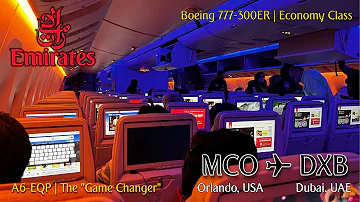 The Game Changing Emirates Economy Experience: Boeing 777-300ER Review | Orlando (MCO) - Dubai (DXB)