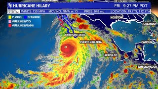 Tracking Hurricane Hilary: Live radar shows movement toward California