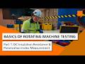 Basics of Rotating Machine Testing #1 | DC Insulation Resistance & Polarization Index Measurement