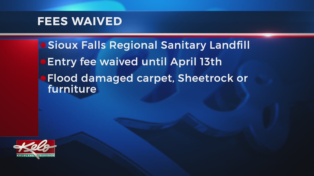 Sioux Falls Landfill Extends Waived Fees Deadline YouTube