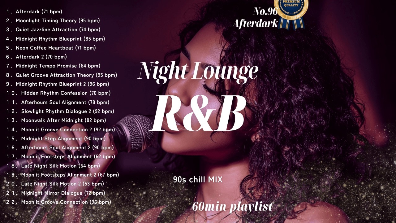 90s R&B Late Night Slow Jams 🌙 Chill Mix | Relax & Warm Night Lounge (No Talking / 60min)【No.96】