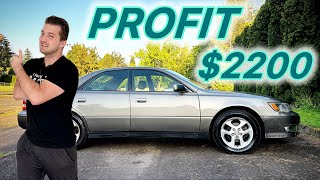 Flipping cars for a profit #27 | 2000 Lexus es 300 with 47k