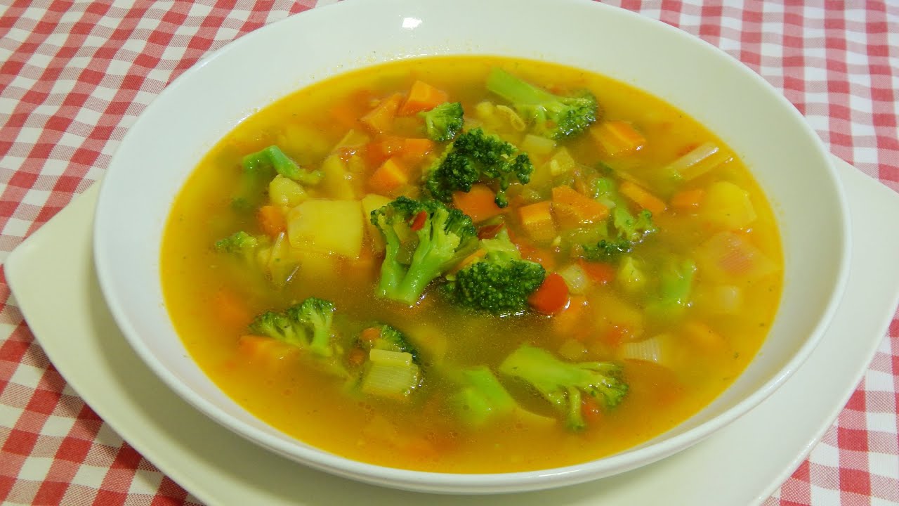Sopa saludable de brócoli con verduritas una receta muy fácil de preparar -  YouTube