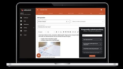 Creating a FAQ for wordpress in 1 minute using webcomet