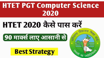 HTET PGT COMPUTER SCIENCE 2020 COMPLETE STRATEGY 90 MARKS| DSSSB TGT-PGT COMPUTER SCIENCE