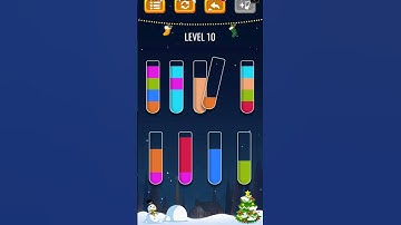 Sort The Color - how to complete level 10? 🙀 #short #mobilegame #gameplay