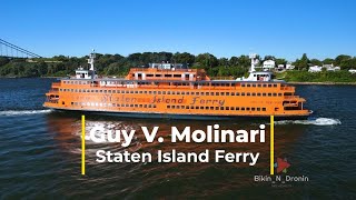Aerial View of the Iconic Guy V Molinari Staten Island Ferry