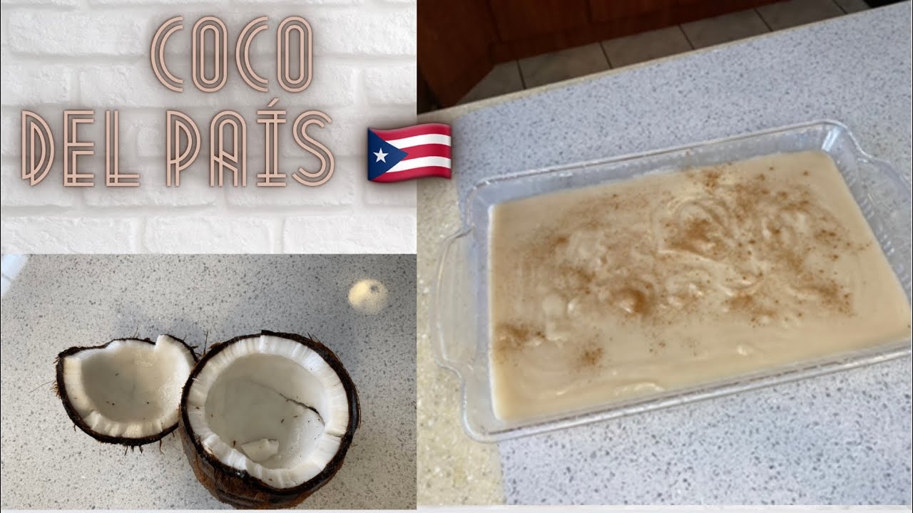 Tembleque Con Leche De Coco Del País