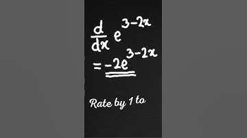 Derivatives of an exponential functions quickly #shorts