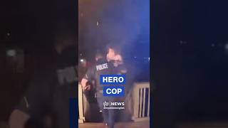 Officer rescues family from fire