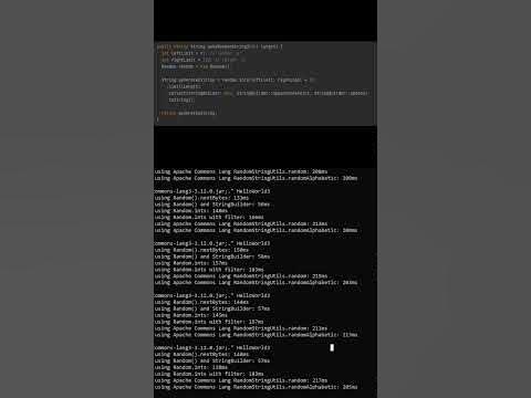 Which Java Random String Generator is the Fastest? - YouTube image.