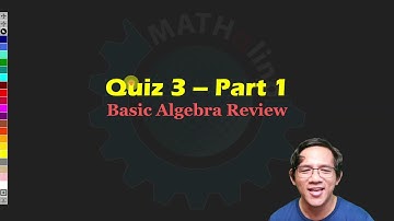 Solution to Quiz 3 - Part 1: Basic Algebra Review