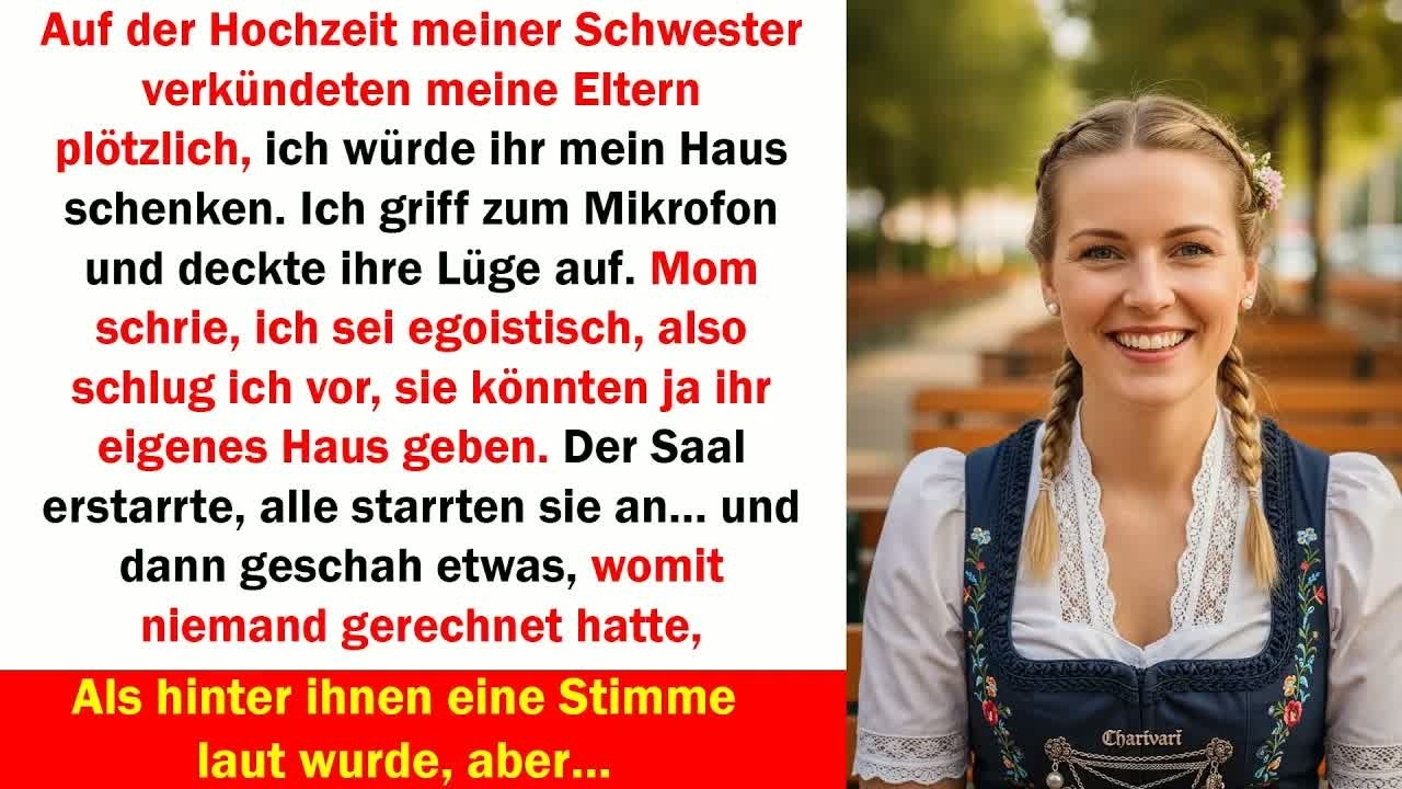 Der Moment der Wahrheit： Als meine Eltern mein Haus auf der Hochzeit versprachen