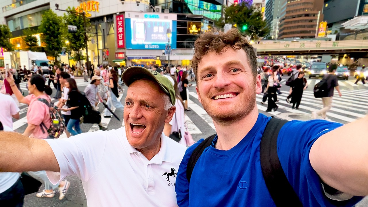 【人生初】60歳アメリカ人父を渋谷に連れて行ったら想像以上の反応だった