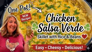 30 Minute One-Pot Salsa Chicken Rice & Beans