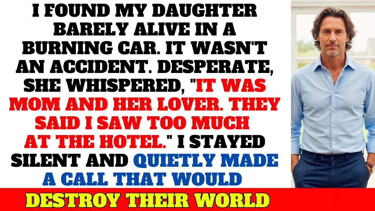 I Found My Daughter In Burning Car, Almost Dead. She Whispered 