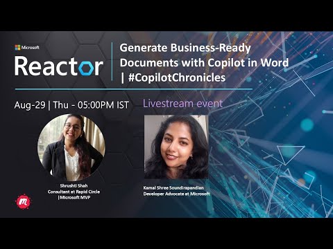 Generate Business-Ready Documents with Copilot in Word | #CopilotChronicles