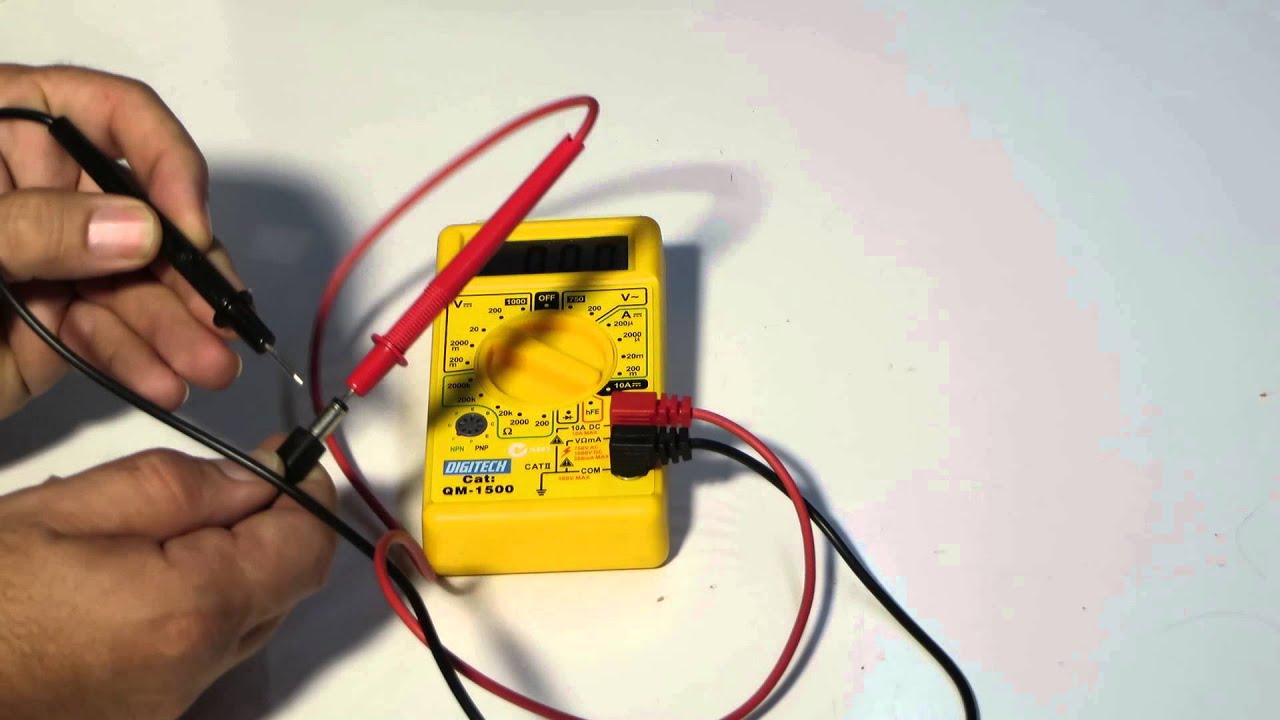 Test a Battery or Plug Pack with a Multimeter YouTube
