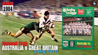 1984 Second Test: AUSTRALIA v GREAT BRITAIN at Lang Park