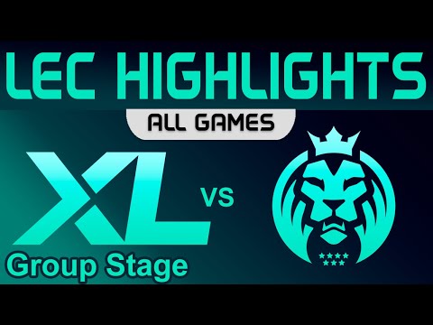 XL vs MAD ALL GAMES Highlights LEC Group Stage B 2023 Excel vs MAD Lions by Onivia