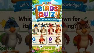 🌈 KidsZone Birds Quiz 🐦#KidsZone #BirdQuiz #FunLearning #KidsQuiz #LearnBirds  #PlayAndLearn