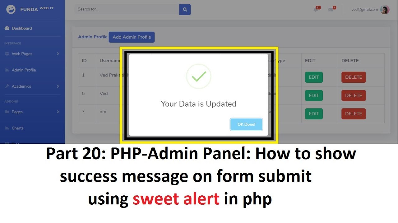 Php Popup Message Box Script