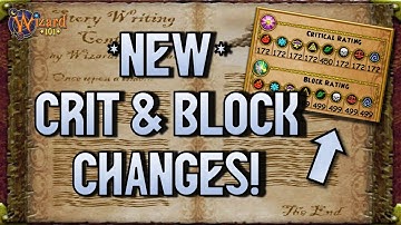 Wizard101: *NEW* Critical & Block Changes!