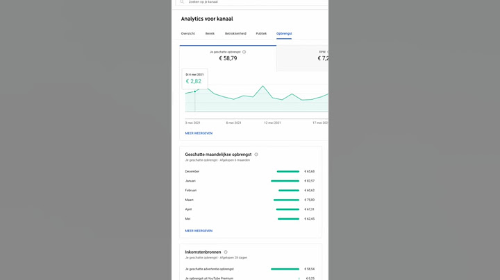 Hoeveel verdien ik met Youtube? #geldverdienen #adsense #youtubepartner