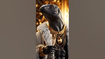 “Luxury Lizard King 👑 | Royal Reptile in Gold | Ultra Realistic 3D Fantasy Animation #shorts