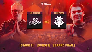 100 Thieves vs G2 Esports - VCT Americas Mid-Season Finals - Map 3