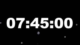 7 Hour 45 Minute Timer with Alarm | Full Screen Minimalist Countdown (HD) – ClockUnit