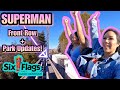 SIX FLAGS MAGIC MOUNTAIN NOW OPEN DAILY - SUPERMAN ESCAPE FROM KRYPTON FRONT ROW FORWARD FACING!