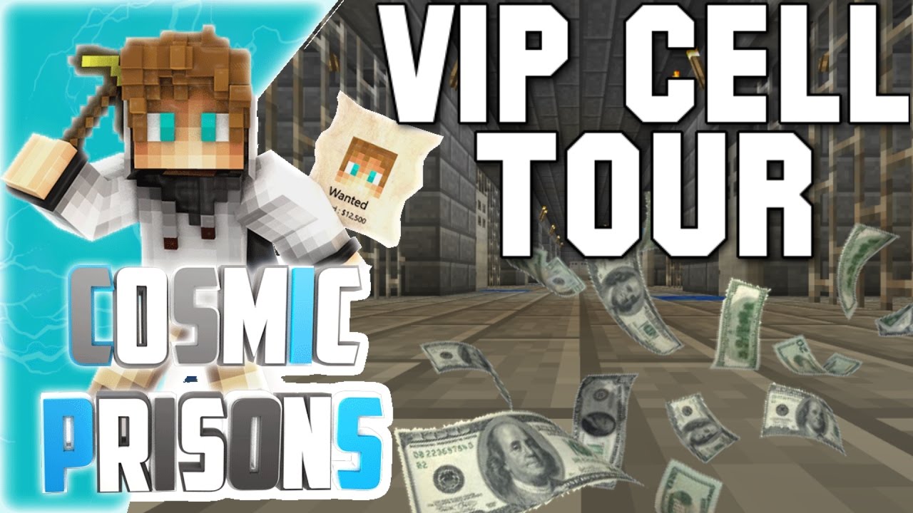 "VIP CELL TOUR!" Minecraft COSMIC PRISONS (Sovereign Planet) S3 Ep12