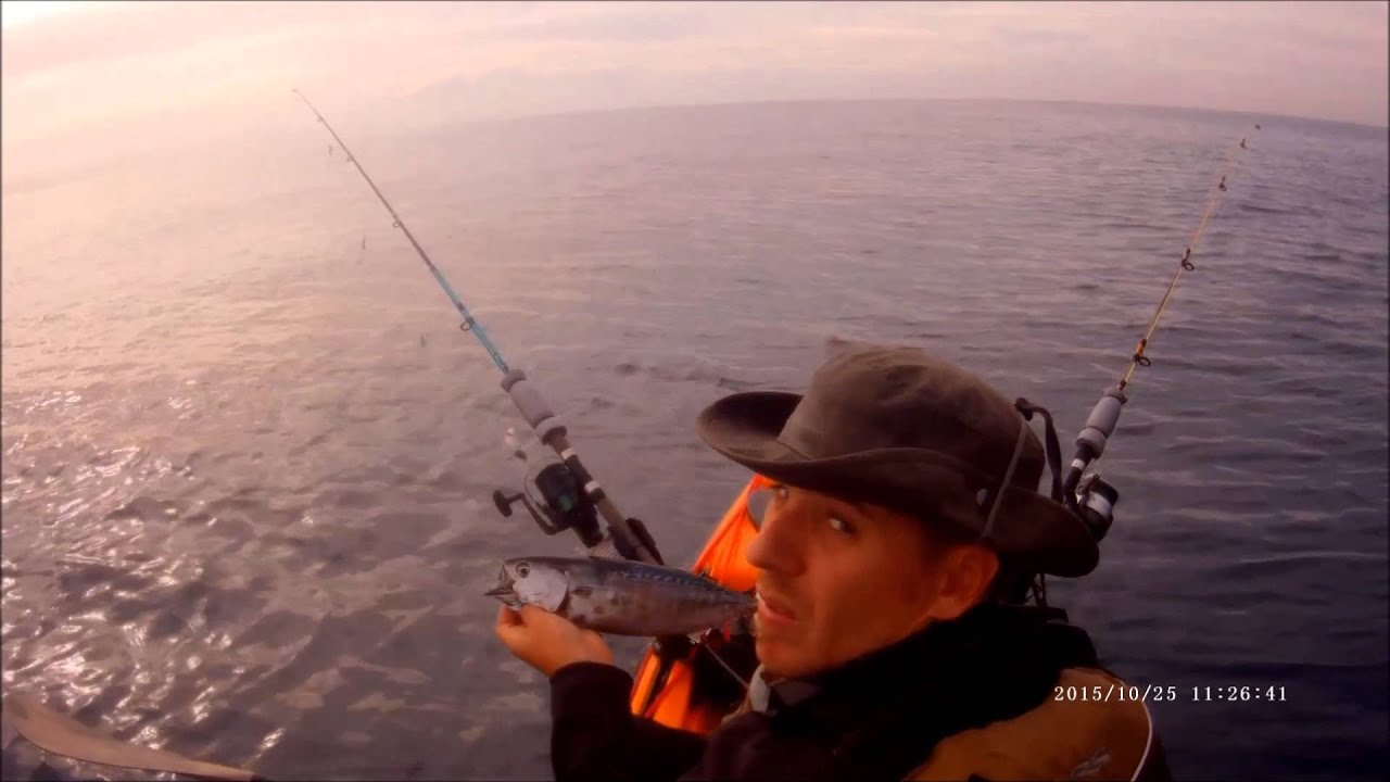 pesca en kayak,fishing light jigging - youtube