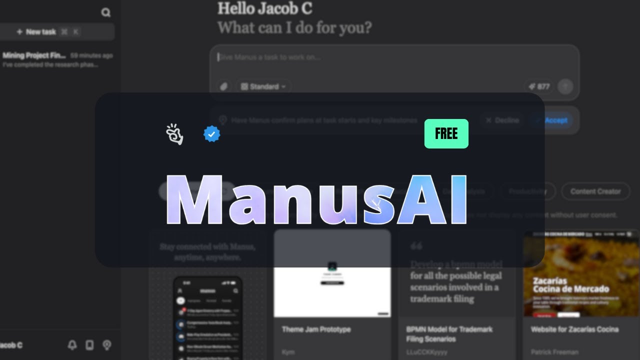 Manus AI: This Insane General AI Agent CAN DO ANYTHING is NOW FREE