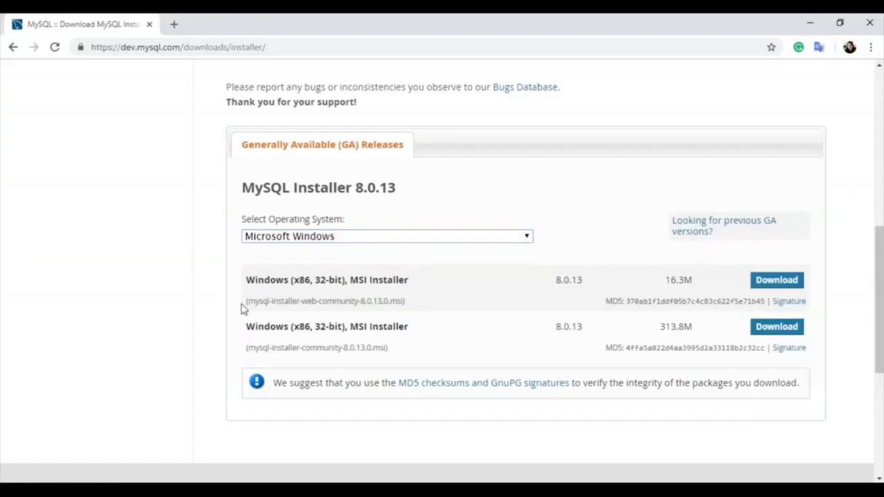 Cara Instal MySQL