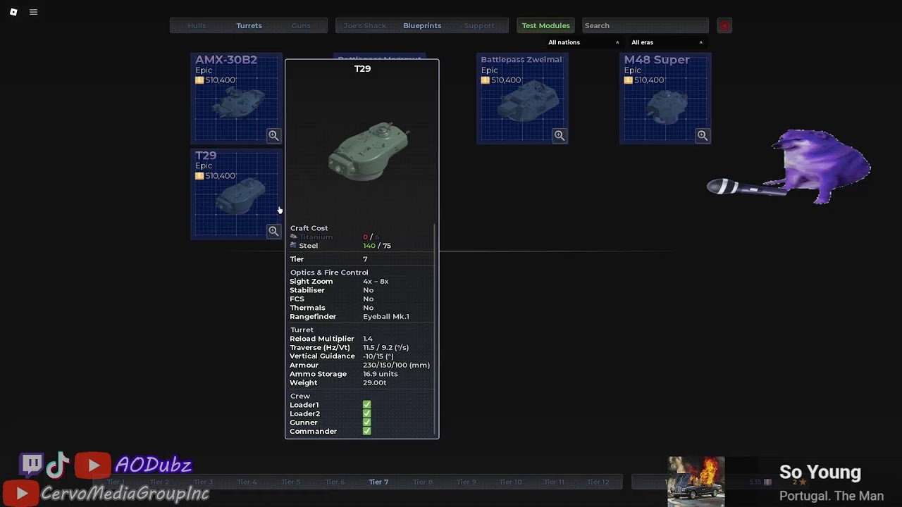 I wanna see MODERN | Cursed Tank Simulator | !cmds