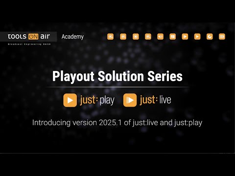 just:live and just:play - Introducing version 2025.1 the most versatile playout solutions for macOS. - video from ToolsOnAir