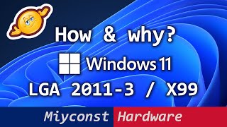 🇬🇧 Windows 11 on LGA 2011-3 / X99 – how to install and tests vs Windows 10 | E5-2640 V3, RX 6800XT