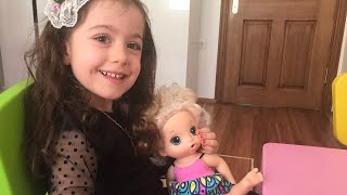 Baby Alive Spagetti Seven Bebeğim İle Oynadım I Played With Baby Alive