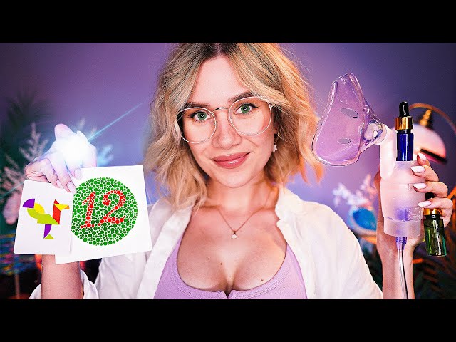 ❗️ ASMR Cranial Nerve and Eye Exam 👩‍⚕️ Medical Doctor Roleplay