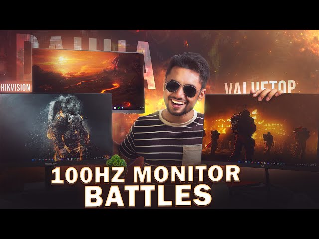 Under 10K 100Hz Monitor Battle | Dahua vs HikVision vs Valuetop | Tech Land BD class=