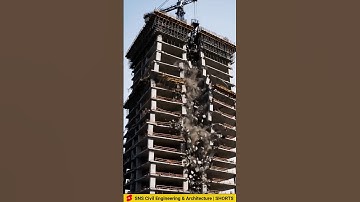 Destruction of a high-rise reinforced concrete building due to an earthquake. #engineering #ai
