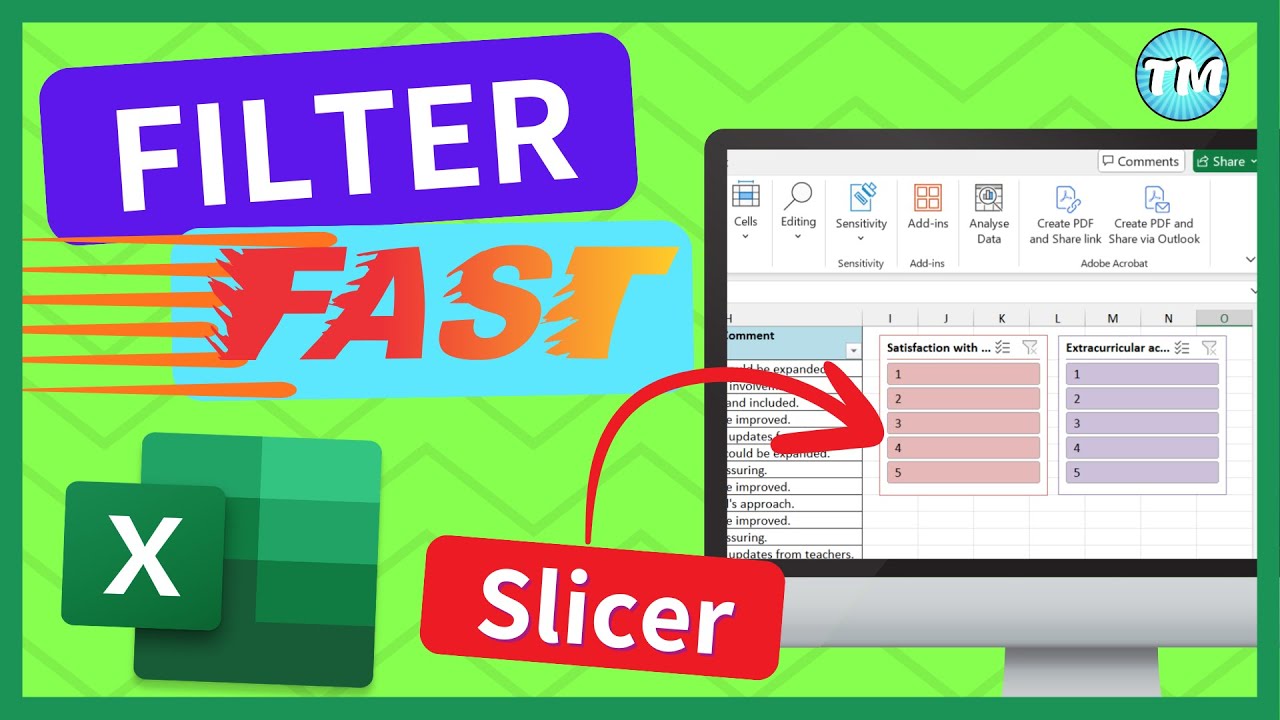 How to Filter Excel Tables in Seconds using Slicers - YouTube