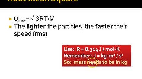 Molecular Effusion and Diffusion (AP Chemistry Section 10.8)